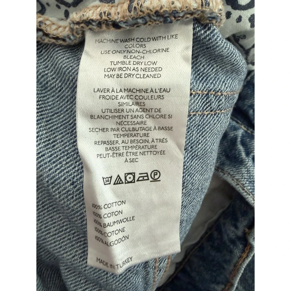 Free People We The Free Tinsley Baggy High Rise Straight Leg Jeans Women's 24